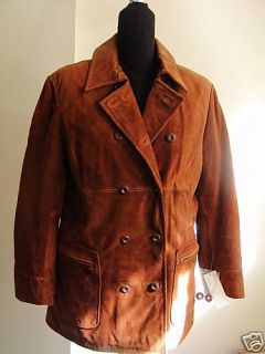 Colebrook size L Rust peacoat Suede leather Coat