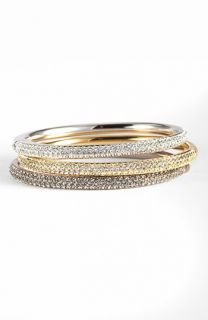 Nadri Pavé Bombe Hinged Bangle