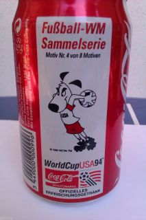 Coca Cola Can World Cup USA 1994 Mundial German Edition Germany RARE