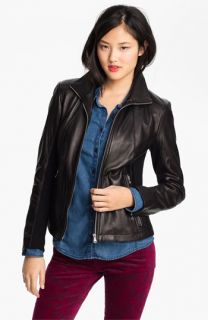 Calvin Klein Leather Scuba Jacket
