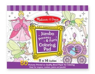 Princess Fairy Coloring Pad 50 x11x14 Melissa Doug