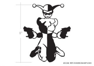 Harley Quinn Sticker Diecut Decal Batman Animated 1