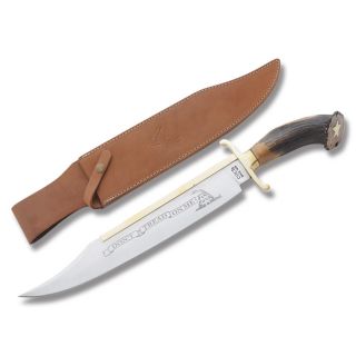 Colt Giant DonT Tread on Me Stag Bowie Knife w Sheath CT800P
