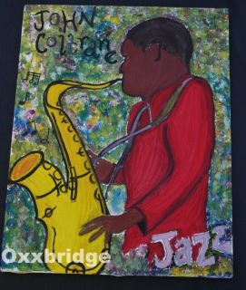 John Coltrane Original 1960 Art African American Black Americana Jazz