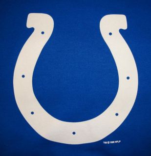 Indianapolis Colts Royal Blue Hoodie XL Manning 18