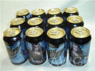 MOUNTAIN DEW WORLD OF WARCRAFT 12 UNOPENED COLLECTIBLE CANS RARE