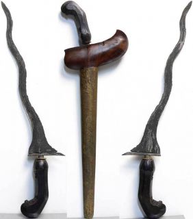 antique 5 luk KRIS keris Hanuman Kriss tribal war sword Indonesia java