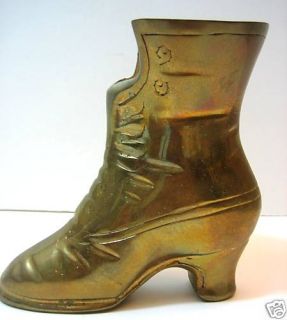 Ladies Shoe Boot Collectible Brass