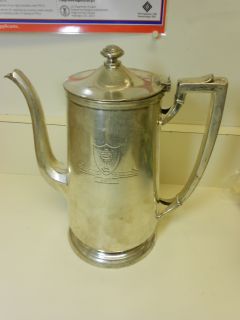  Silver Plate Virginia Hot Springs Coffee Pitcher Pot 48 Oz