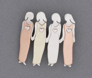  Four Sisters Whimsy Pin Fair Trade Winds