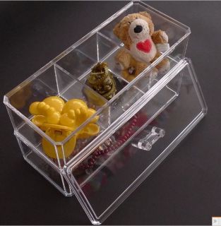 Clear Acrylic Cosmetic Box Storage Cosmetic Organizer Makeup Case Gift