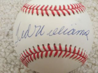 TED WILLIAMS autographed BASEBALL PRIVATE COLLECTOR autograph