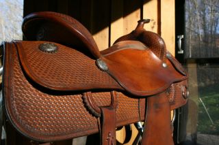 Cleburne Western Saddle Made by Darrel Slinkard in 1997