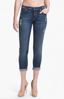 7 For All Mankind® Josephina Crop Skinny Jeans (Distressed Starry Night)