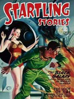 Startling Stories The Black Galaxy Rod Cantrell   Vintage Science