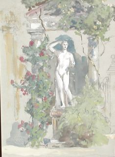 Colin Campbell Cooper Listed California Sculpture in The Garden