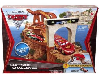 Cars 2 Disney Pixar Cliffside Challenge Car Race Grand Prix Track Set