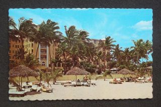  Sheraton British Colonial Hotel Beach Nassau Bahamas Postcard