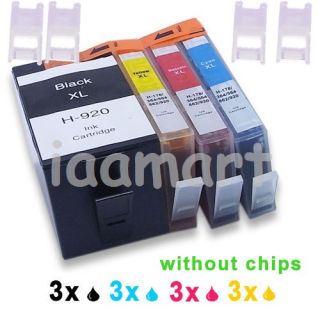 12pk Ink Cartridges Compatible with HP 920XL Officejet 6000 6500 7000