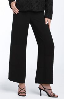 Eileen Fisher Silk Georgette Crepe Ankle Palazzo Pants