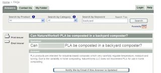 llc does not recommend pla for use in home composting