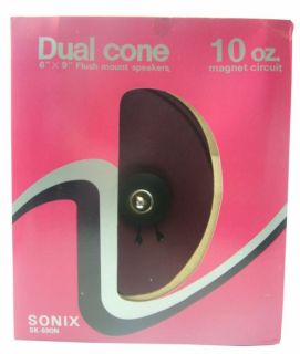 Joblot Sonix Dual Cone 6 x 9 Flush Mount Speakers