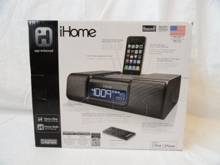 iHome iA9BZC App Enhanced Dual Alarm Clock Radio for iPhone/iPod with