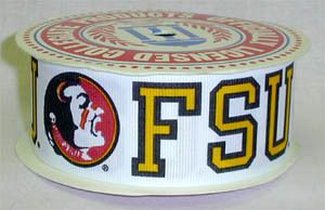 Florida State U Grosgrain Ribbon 1 1 2 Wide by The Yd