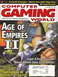 Computer Gaming World Video Game Magazine July 1998