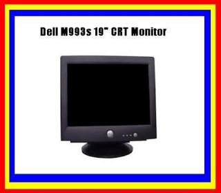 Computer Monitor 19 inches Black VGA Dell M993s 19 CRT Monitor