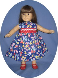  American Girl Doll Clothes EASTER DRESS Spring flowers 18 doll clothes