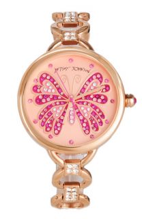 Betsey Johnson Bling Bling Time Butterfly Dial Watch