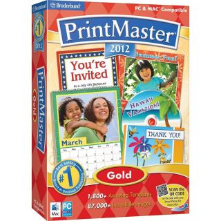 PRINTMASTER 2012 GOLD MAC PC SOFTWARE BRAND NEW FACTORY SEALED RETAIL