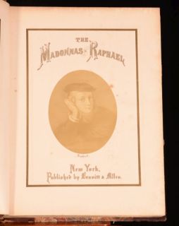 1860 Book of Raphaels Madonnas James P Walker