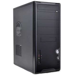 10 Bay ATX Mid Tower Computer Case Black Gray w 1 Year Warranty