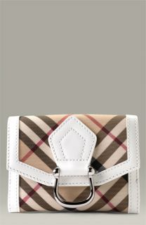 Burberry Check Credit Card Wallet