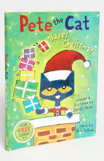James Dean & Eric Litwin Pete the Cat Saves Christmas Story Book