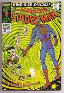 Marvel Comic Book The Amazing Spider Man Annual Special 5 Vf+ 1st