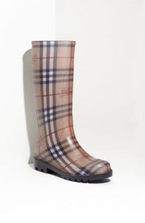Burberry Check Print Rain Boot
