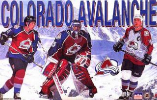 Colorado Avalanche Rocky Mountain Poster Sakic Forsberg