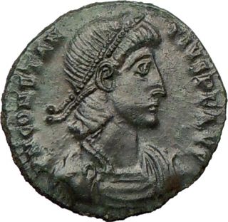Constantius II Constantine The Great Son 350AD Ancient Roman Coin