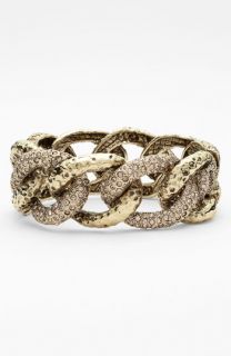 St. John Collection Antique Flash Gold & Crystal Cuff