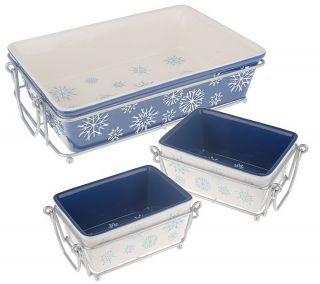 Temp tations First Snow 6 piece Rectangular Ovenware Set —