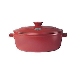 Emile Henry Flame 6.3 Quart Oval Dutch Oven/Stewpot —