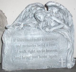 Concrete Latex Fiberglass Mold Small Angel Memorial Stone