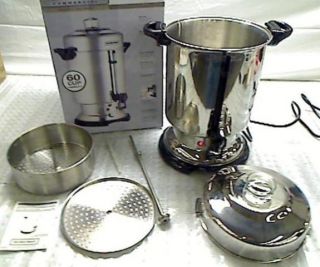  D50065 Commercial 60 Cup Stainless Steel Coffee Urn Silver