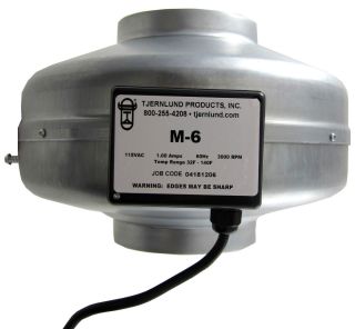  Commercial Grade Inline Duct Fan Booster Hydroponic Blower M 6