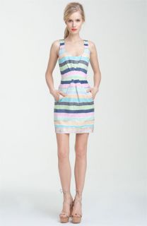 Tracy Reese Rainbow Stripe Sheath Dress