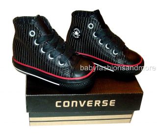 Toddler Baby Boys Converse All Star Leather Hi Shoes
