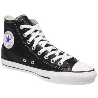 Converse Unisex All Star Chuck Taylor 132170 Black Leather Hi Top
